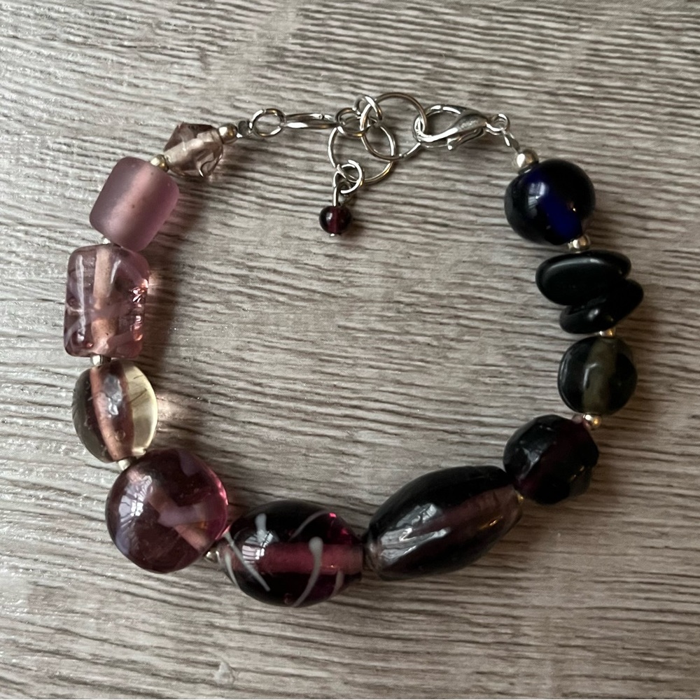 Handmade Multicolor Glass Bead Bracelet